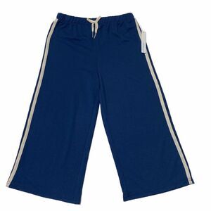Takara Girls Blue French Terry Cropped Sweatpant L